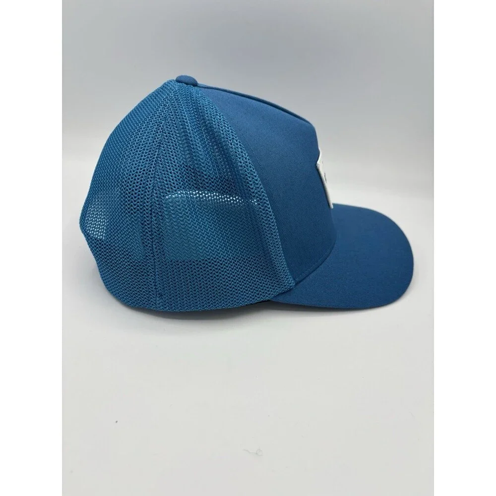 The North Face Flex Fit Snap Back Trucker Hat Keep it Patched Blue